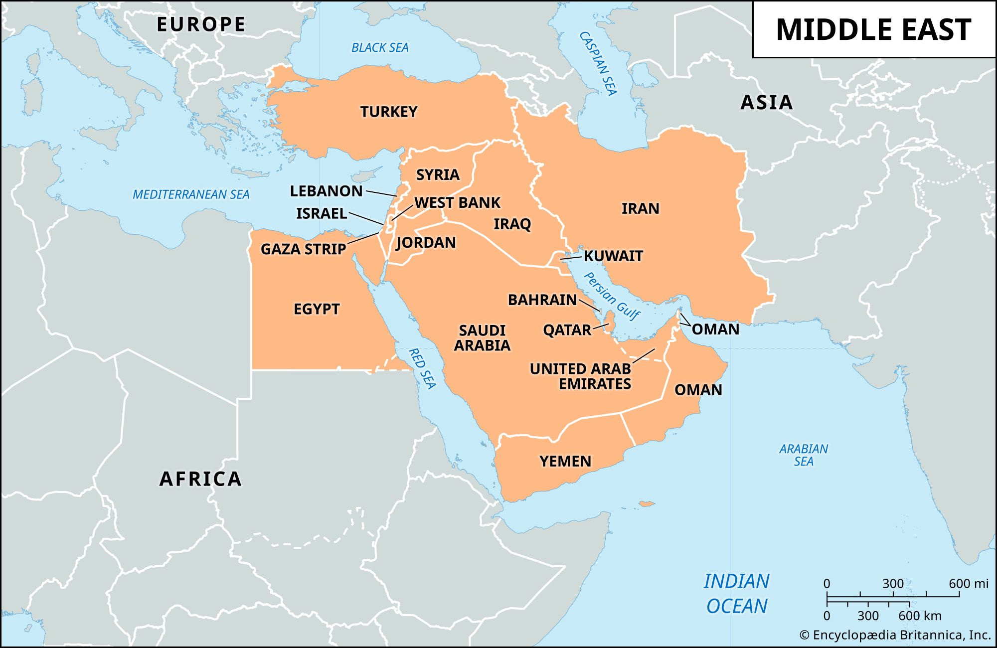 Middle East | Map, Countries, West Asia, History, Conflict inside Map Of Middle East And Europe And Asia