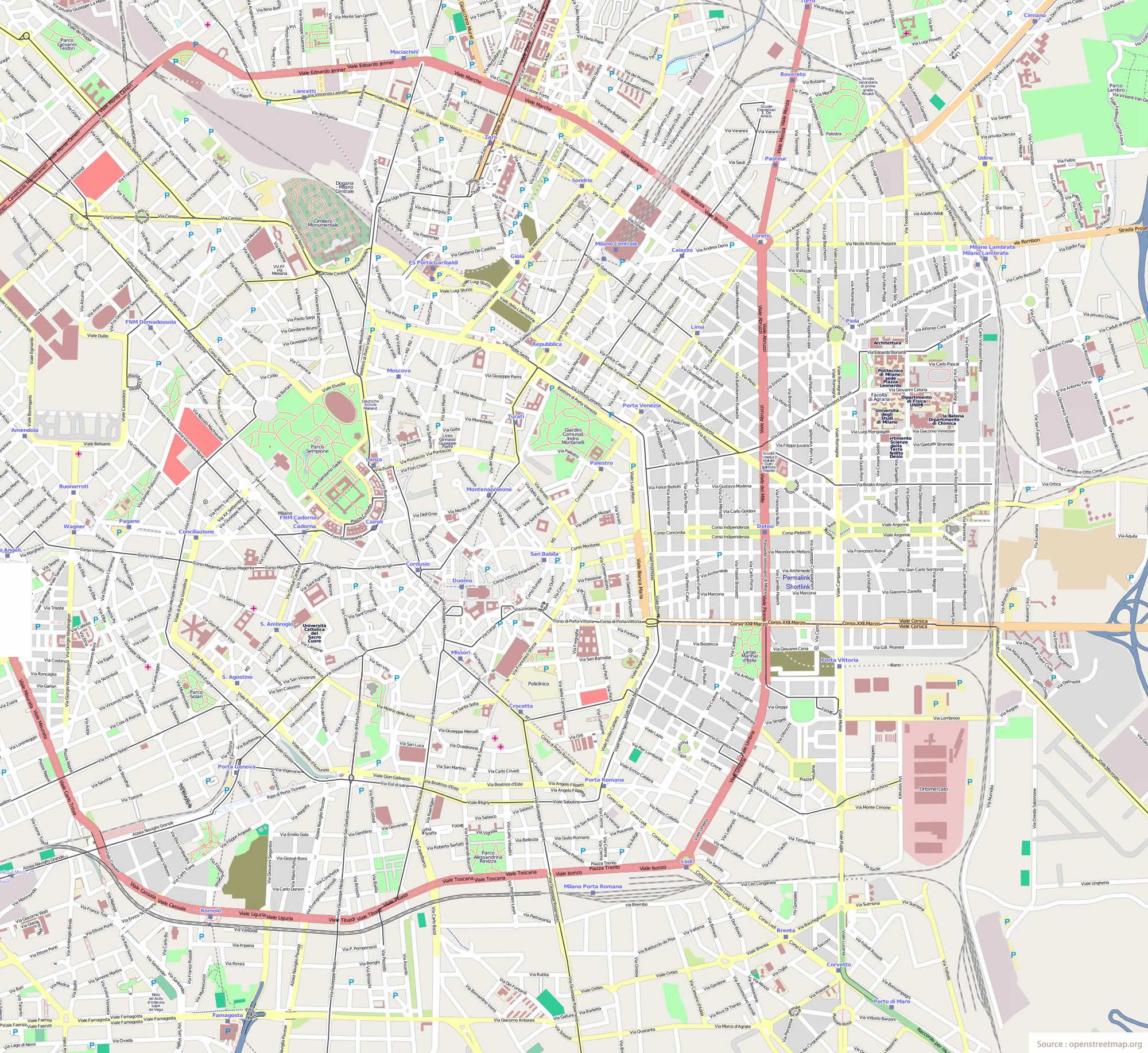Milan Map And Milan Satellite Images within Google Map Of Milan Italy