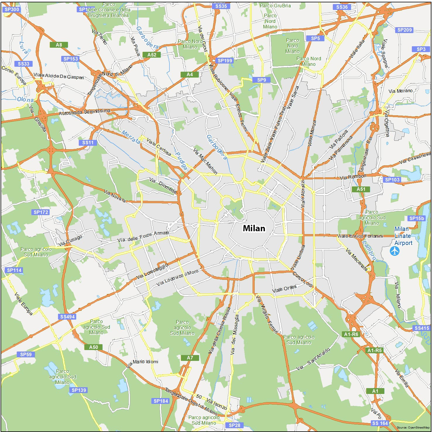 Milan Map, Italy - Gis Geography with Google Map Of Milan Italy
