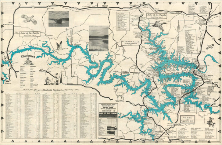 Printable Lake of the Ozarks Map