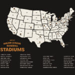 Mlb Stadium Mapmegan Nixon On Dribbble Inside Free Printable Map Of Mlb Stadiums