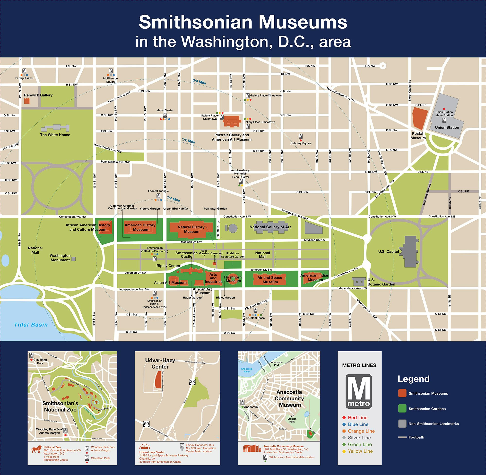 Museum Maps | Smithsonian Institution for Map National Mall Washington Dc Printable