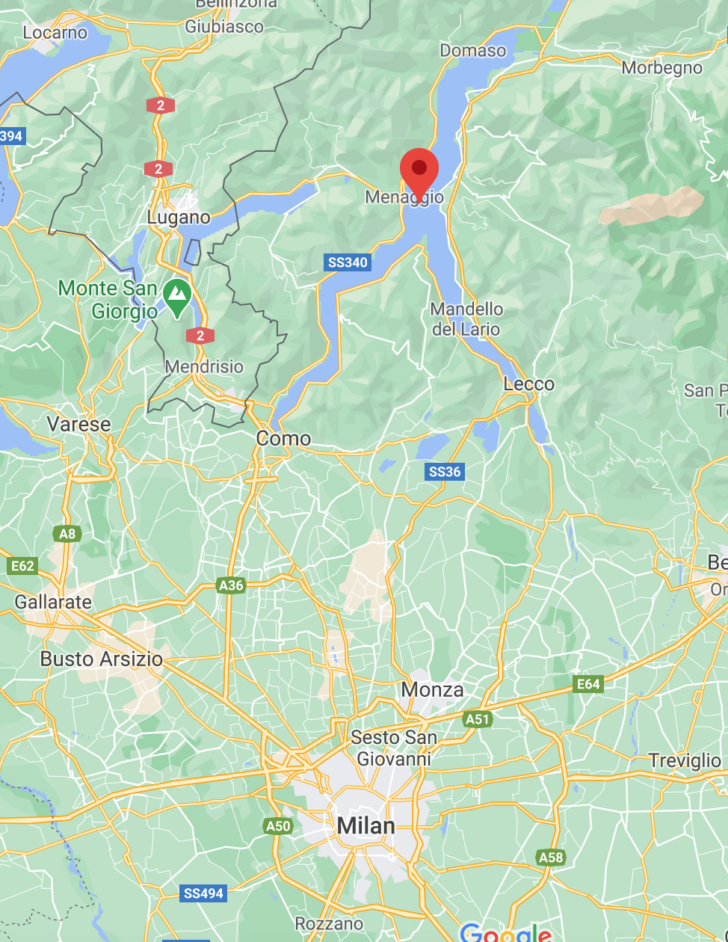 Map of the Italian Lakes Region Map of the Italian Lakes Region