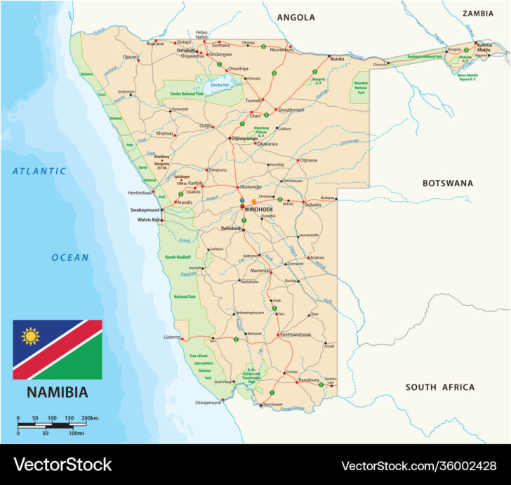 Namibia Road Map Download