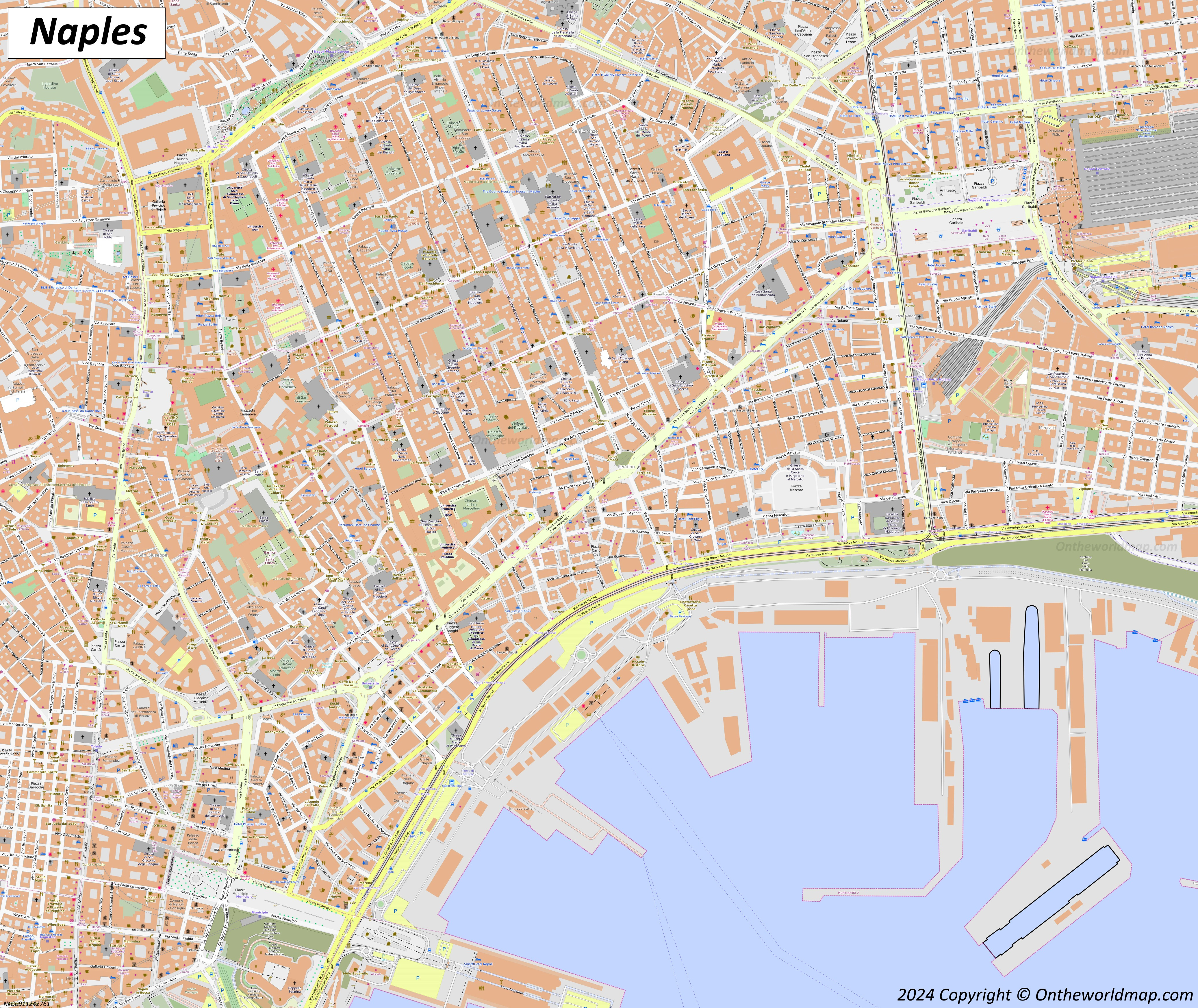 naples map italy discover naples napoli with detailed maps in google map of naples italy
