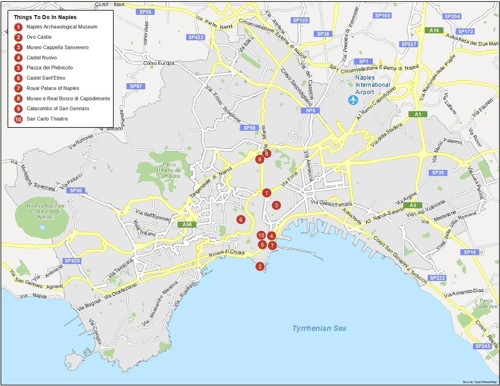 Naples Map, Italy - Gis Geography for Google Map of Naples Italy