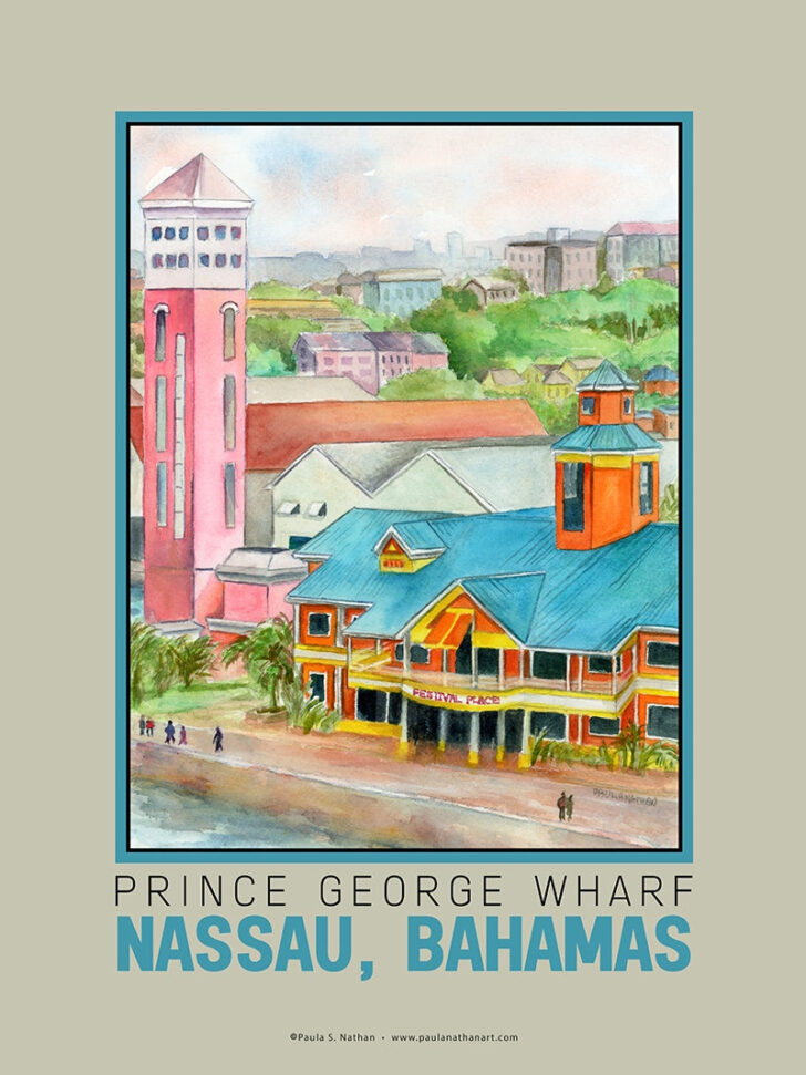 Prince George Wharf Nassau Printable Map