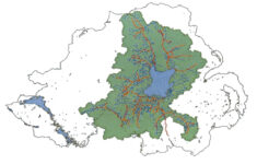 Navigation with Map Of River Bann Northern Ireland