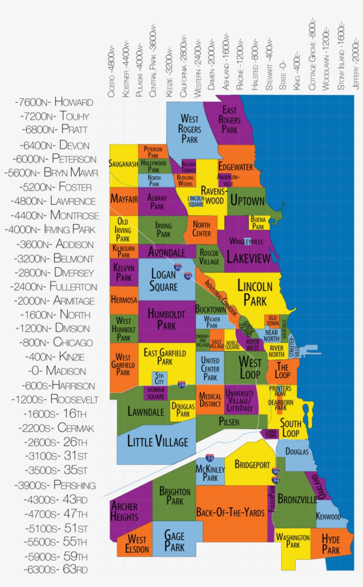High Resolution Printable Chicago Neighborhood Map High Resolution Printable Chicago Neighborhood Map