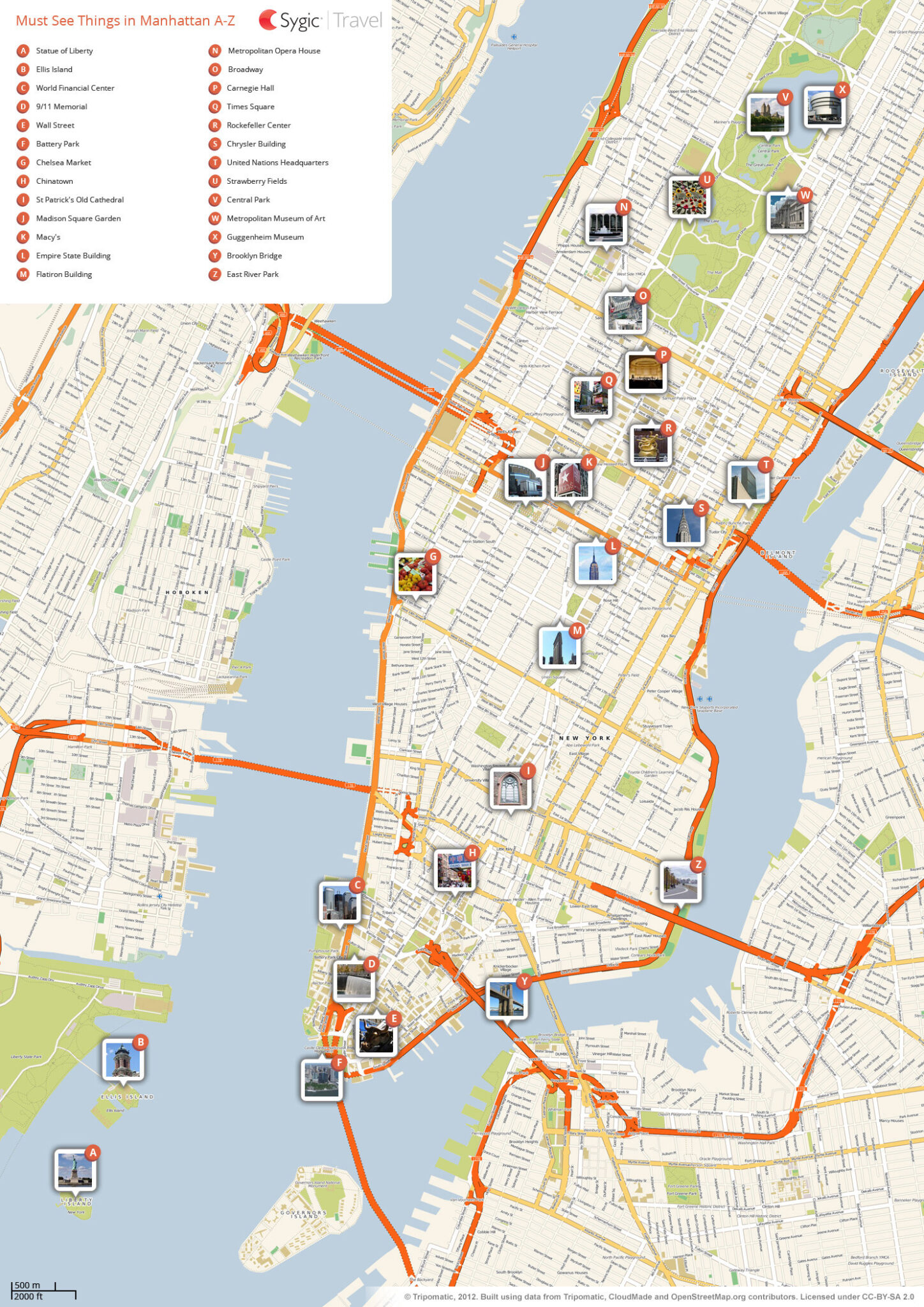 Printable Manhattan Map With Streets And Avenues Adams Printable Map