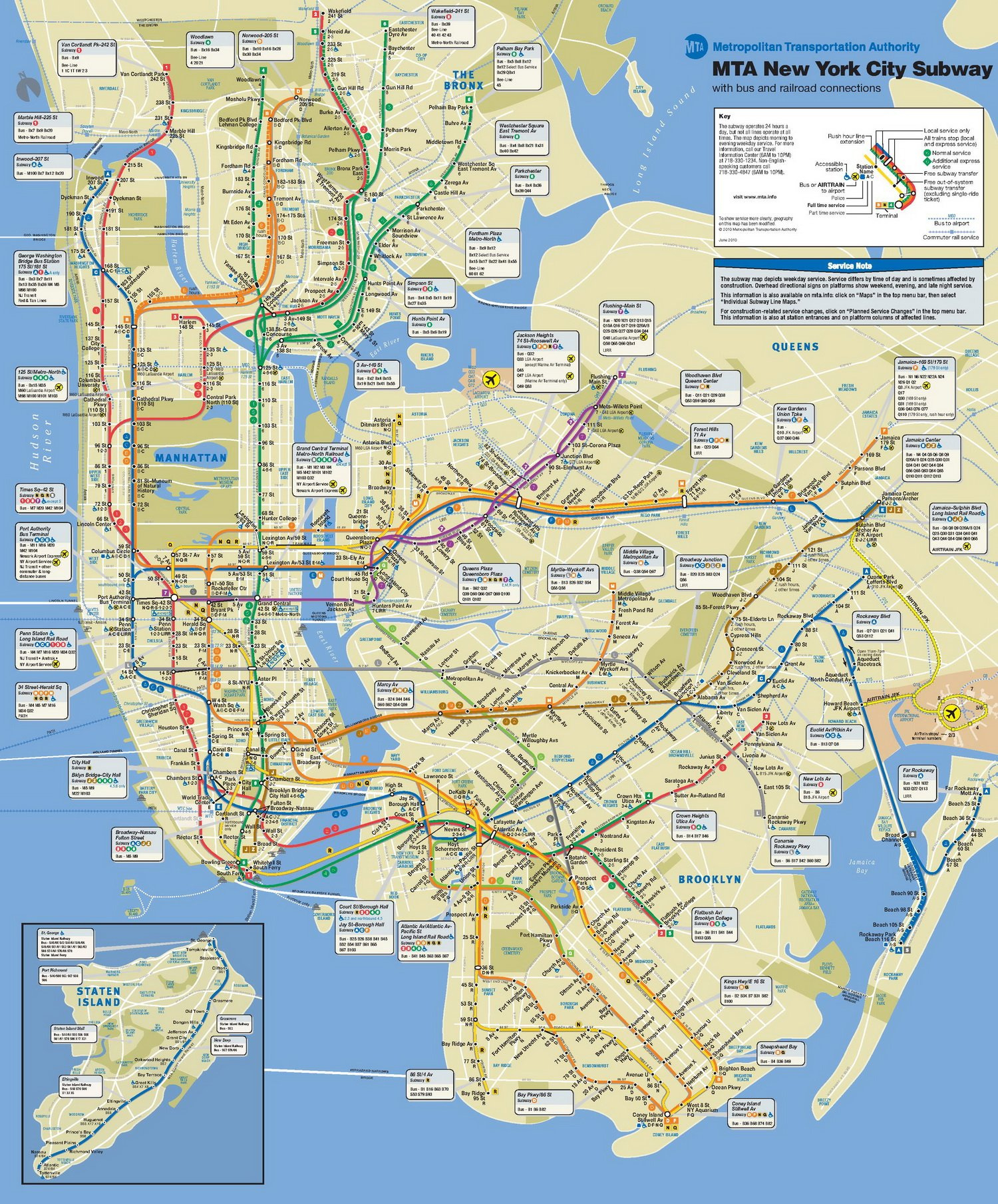 New York City Subway Map - Go! Nyc Tourism Guide intended for Printable New York City Subway Map