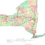 New York Printable Map With Free Printable Map Of New York State