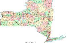 New York Printable Map with Free Printable Map Of New York State