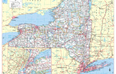 New York State Wall Map Large Print Poster – 24"Wx30"H inside Printable Map Of New York State