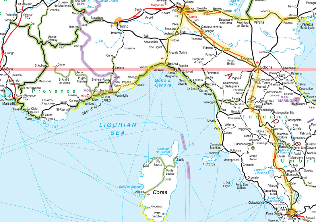 Nice To Milan, Venice, Florence &amp;amp; Rometrain | 2025 Schedule with regard to Map Of Nice France And Italy