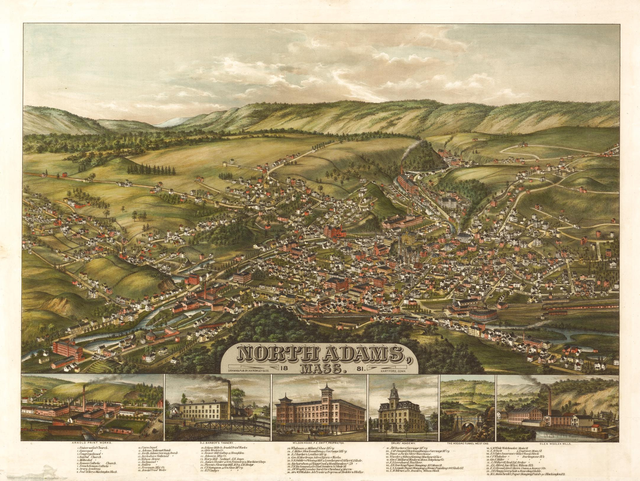 North Adams, Mass. | Library Of Congress inside Adams Printable Maps