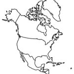 North America Blank Map And Country Outlines   Gis Geography Intended For Printable Blank Map Of North America