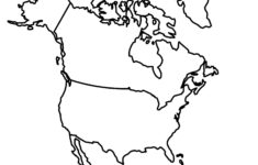 North America Blank Map And Country Outlines - Gis Geography throughout Map of North America Printable Free