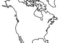 North America Blank Map And Country Outlines – Gis Geography within Large Printable Map Of North America