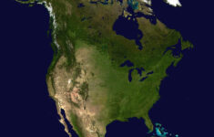 North America Map And Satellite Image pertaining to North And South America Satellite Map