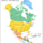 North America Map With Capitals   Template | How To Draw A Map Of Pertaining To Free Printable Map Of North America