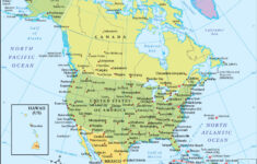 North America Map With Countries | Political Map Of North America with regard to Labeled Map Of North America Printable