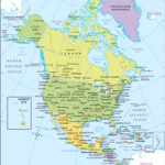 North America Map With Countries | Political Map Of North America Within Google Map Of North And South America