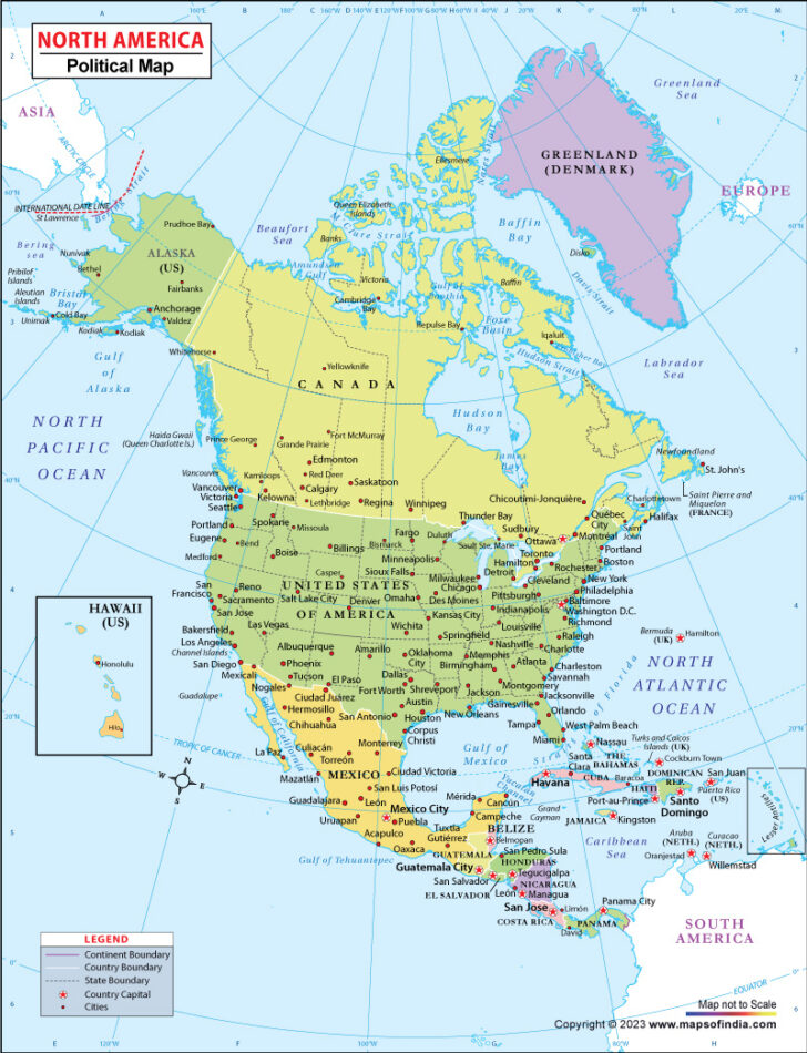 Google Map of North and South America