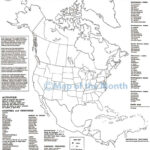 North America Map With Free Printable Outline Map Of North America