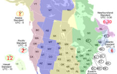 North America Time Zone Map - Gis Geography with Printable Time Zone Map of USA