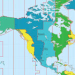 North America Time Zones With Cities & States   Guide Of The World Inside Map Of North America And South America With Time Zones
