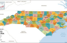 North Carolina Counties Mapmapsherpa - The Map Shop within Printable Nc County Map with Cities