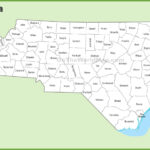 North Carolina County Map   List Of Counties In North Carolina Pertaining To Printable Map Of North Carolina Counties