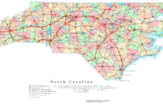 North Carolina Printable Map regarding Free Printable Map Of North Carolina With Cities