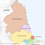 North East England Maps Pertaining To Map Of North East England And Scotland