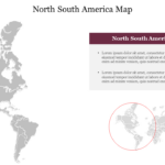 North South America Map Powerpoint Template & Google Slides Regarding Printable Map Of North America And South America