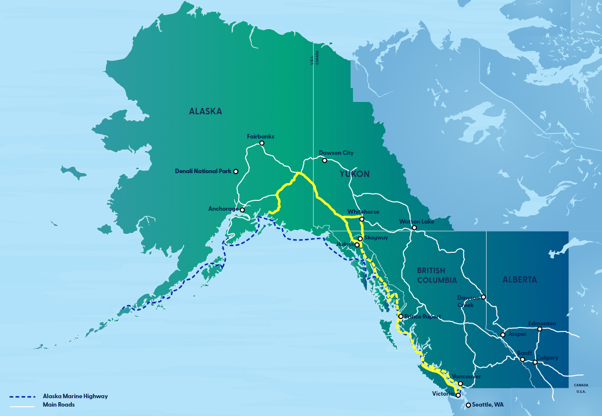 North To Alaska Maps - Inside Passage | Travel Alaska within Printable Map of Alaska Inside Passage