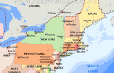 Northeastern Us Maps regarding Printable Map Of East Coast Usa