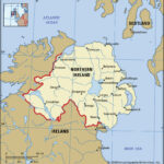 Northern Ireland | History, Population, Flag, Map, Capital With Regard To Map Of Northern Ireland Border