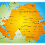 Northern Ireland   Map Printeditors Choice | Posterlounge With Map Of Northern Ireland