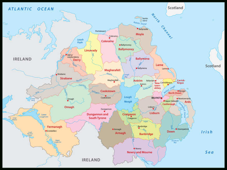 Map of Northern Ireland