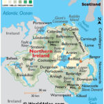 Northern Ireland Maps & Facts   World Atlas Within Map Of Northern Ireland Coastline