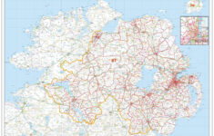 Northern Ireland Postcode Sector Wall Map (S14) Map pertaining to Free Printable Postcode Map Of Northern Ireland