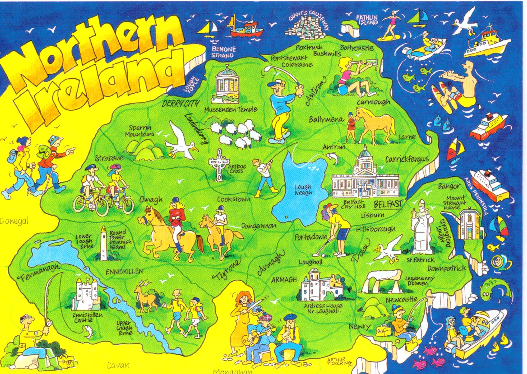 Northern Ireland, Preparation And Research | Have Bag, Will Travel with Tourist Map of Northern Ireland
