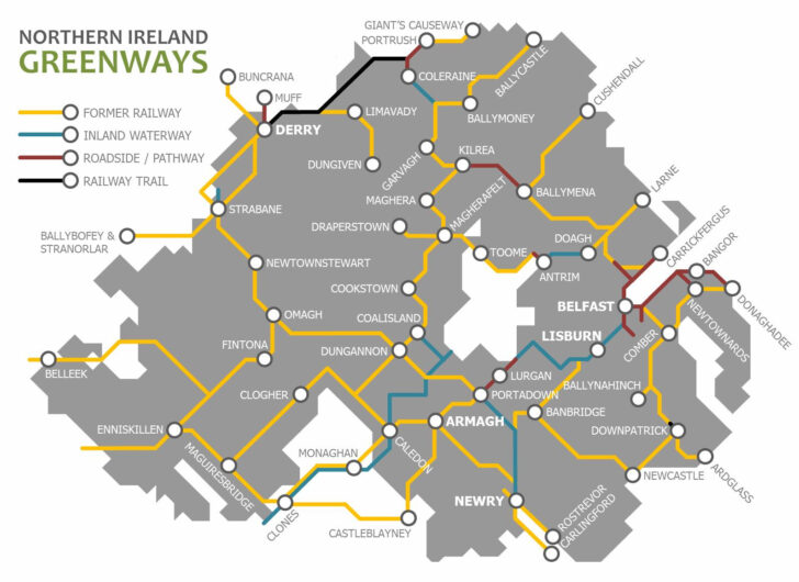 Map of Northern Ireland Railways