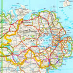 Northern Ireland Road Map   Ontheworldmap Regarding Driving Map Of Northern Ireland