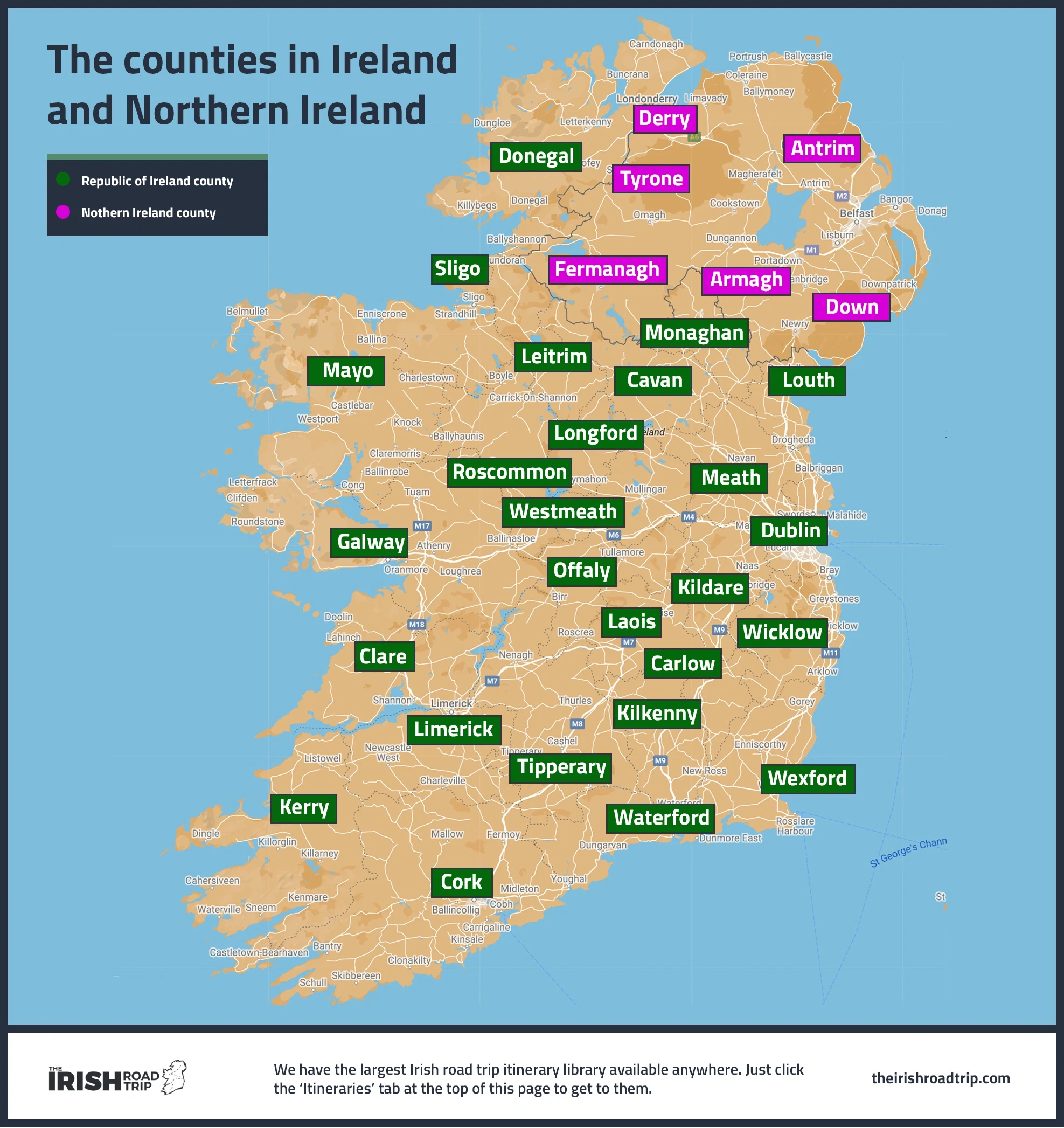 Northern Ireland Vs Ireland: 7 Key Differences In 2025 with regard to Republic Of Ireland Vs Northern Ireland Map
