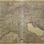 Northern Italy Switzerland Original Copperplate Map Homann 1729 Pertaining To Map Of Northern Italy Switzerland