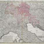 Northern Italy Switzerland Original Copperplate Map Homann 1730 Regarding Map Of Northern Italy Switzerland