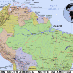 Northern South America · Public Domain Mapspat, The Free, Open Intended For Map Of North And South America With Cities